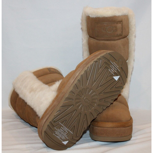 UGG CLASSIC CHILLAPEAK TALL CHESTNUT SUEDE WOMEN'S BOOTS‎ NIB - Picture 9 of 11